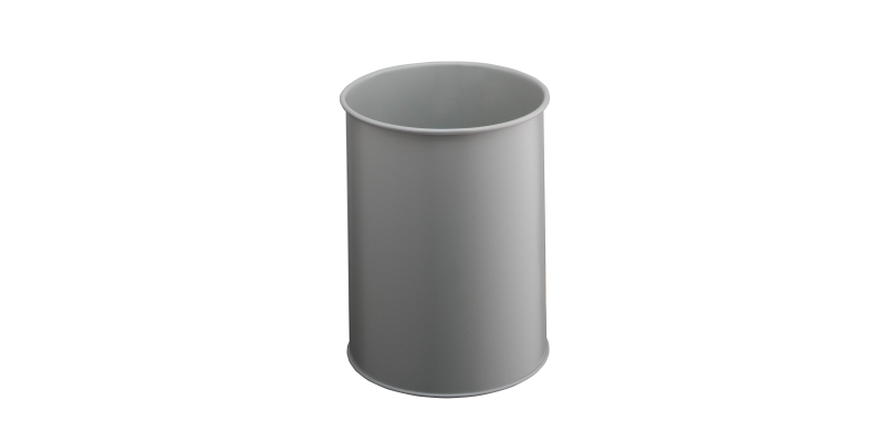 Papperskorg metall rund 15 liter