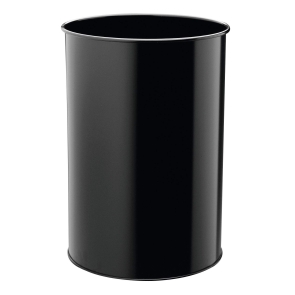 Papperskorg metall rund 30 liter