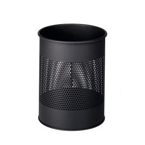Papperskorg metall rund 15 liter