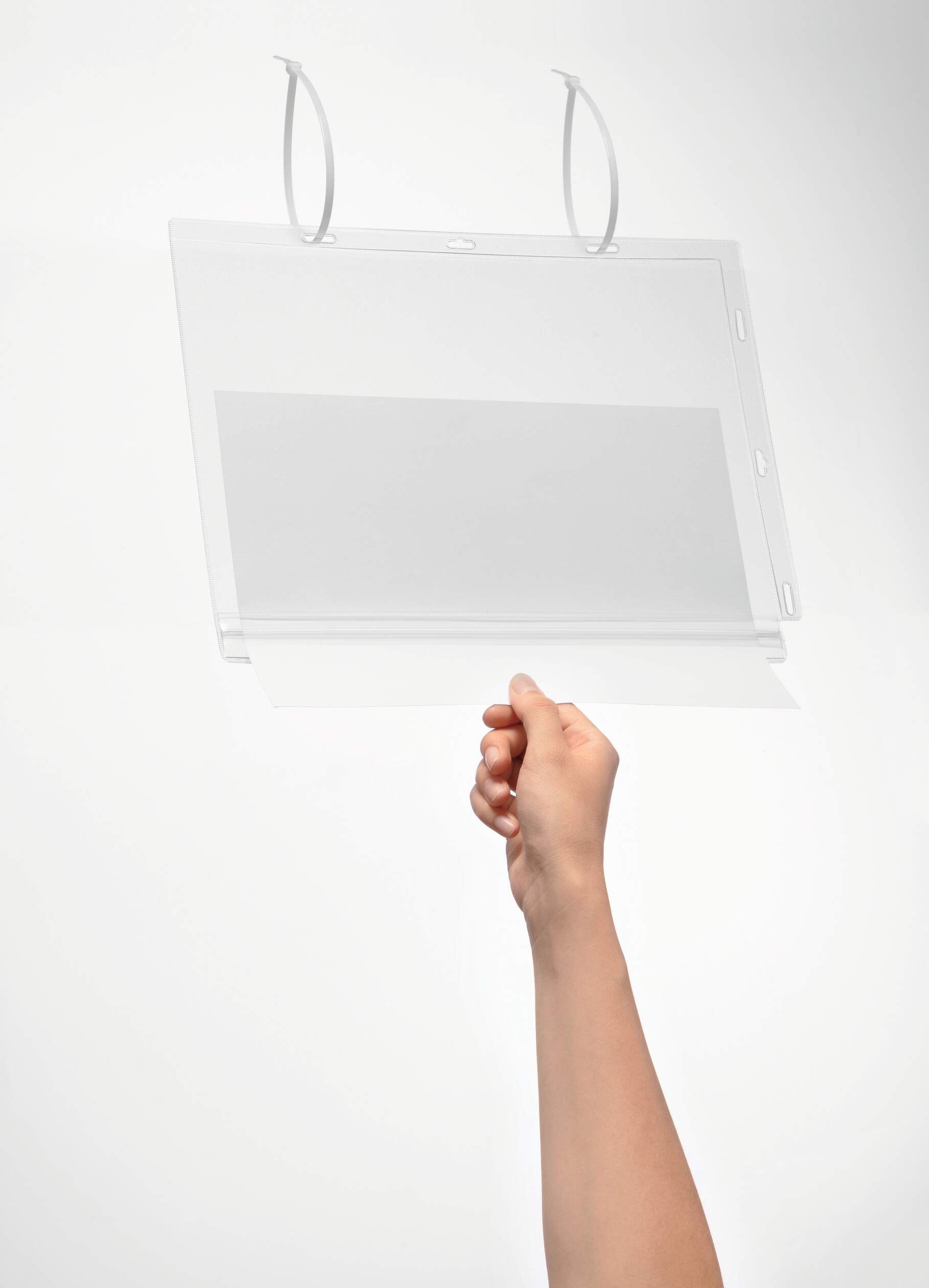 Plastficka vattentålig A4 buntbandsfäste 5-pack - Bild 3