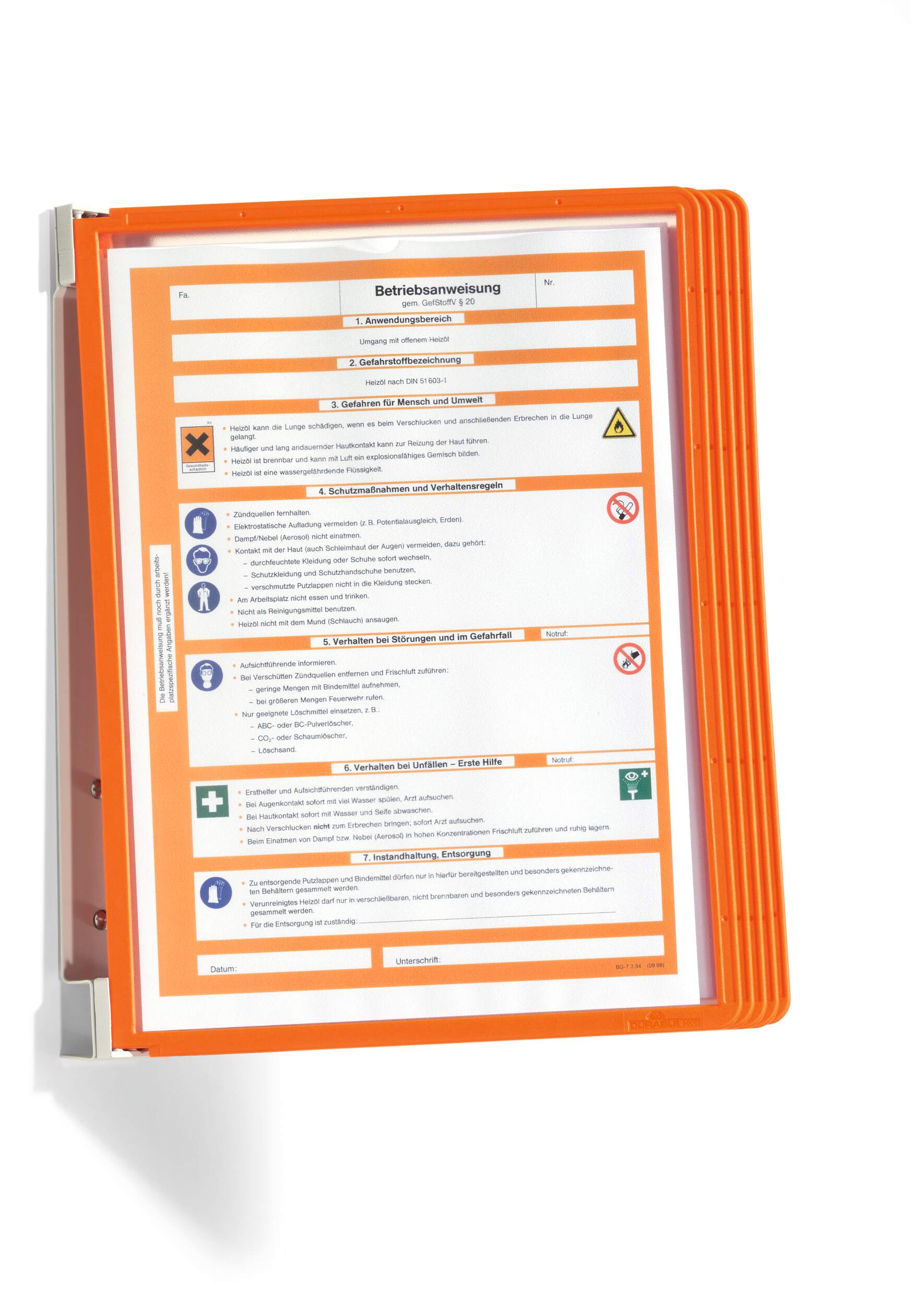 Panelsystem VARIO® WALL 5, orange
