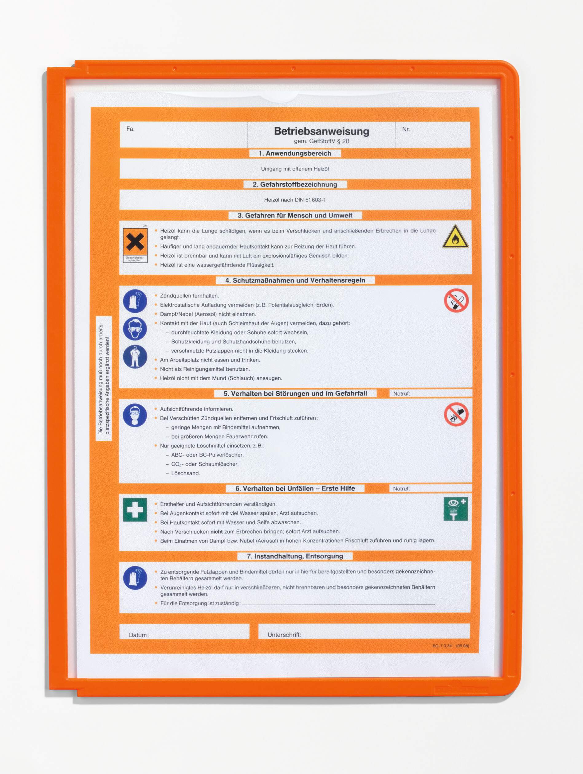 Blädderficka SHERPA® PANEL A4, orange - Bild 2