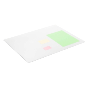 Skrivbordsunderlägg 65x50 präglad dekorkant PP
