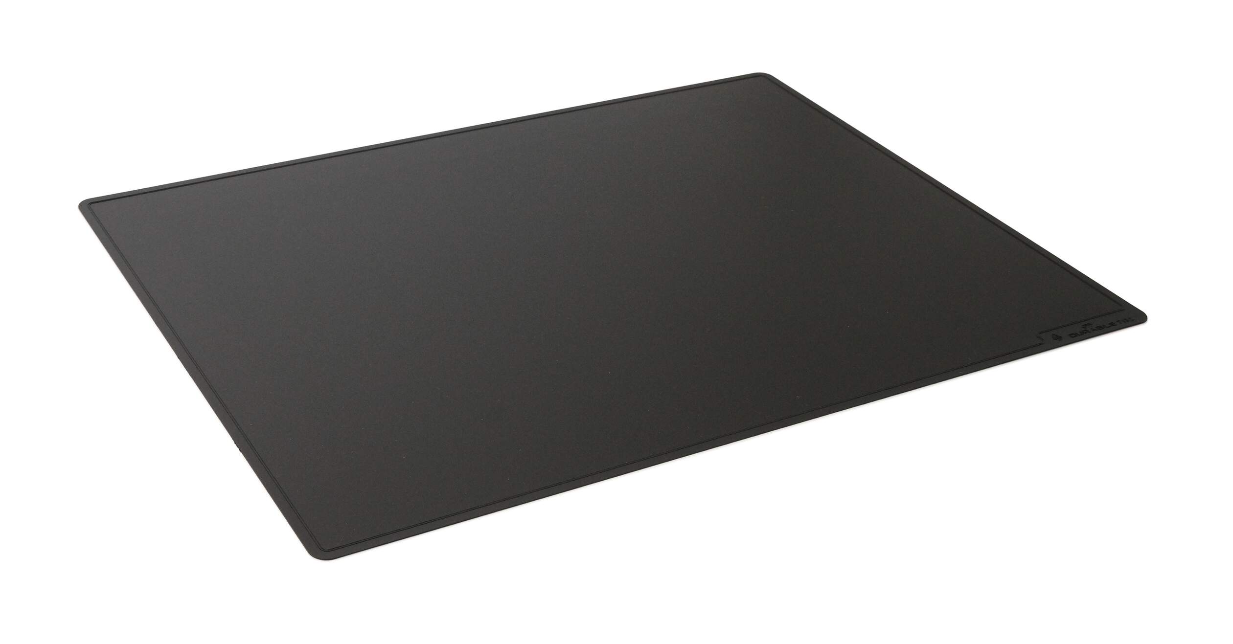 Skrivbordsunderlägg 530x400 mm, präglad dekorkant PP ogenomskinlig, svart