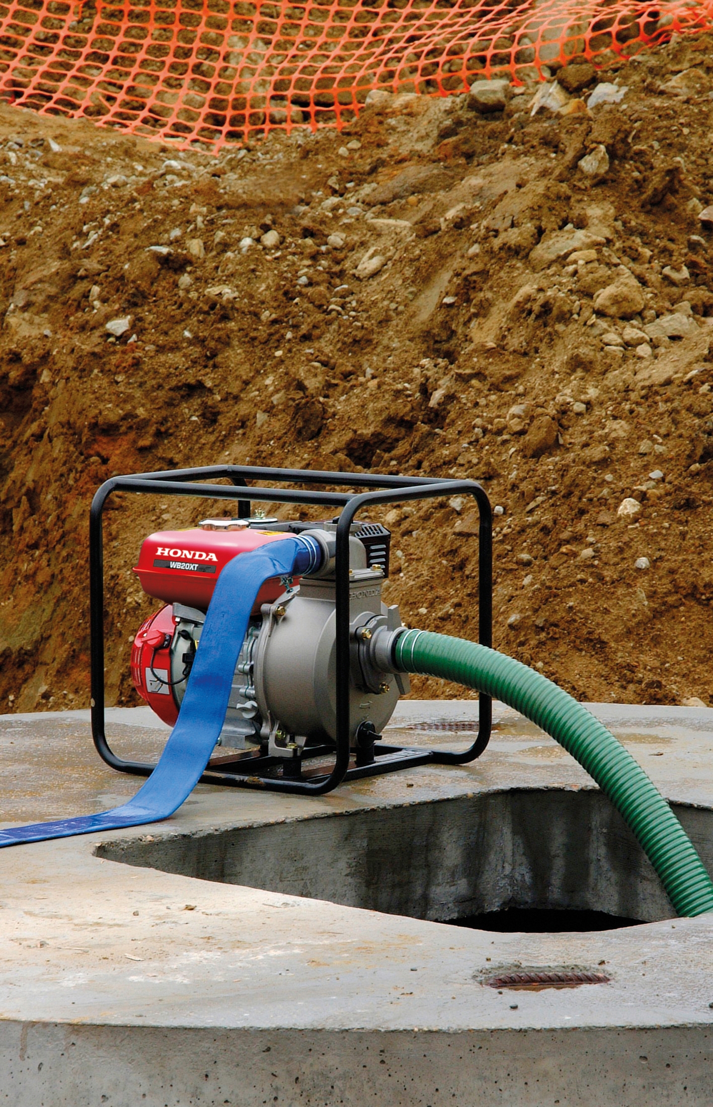 Vattenpump HONDA WB 20, högvolymspump - Bild 7